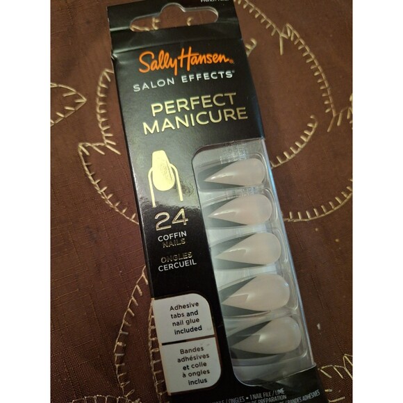 Sally Hansen Salon Effects Perfect Manicure, Almond Nails & Coffin Nail Lot of 2 - Picture 2 of 3
